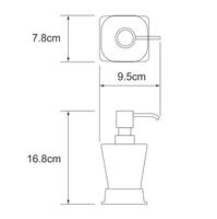 Amper K-5499BLACK Дозатор для жидкого мыла — фото 4, Дозаторы