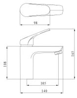 Смеситель "Palermo" д/рак, арт. бел.кор. арт-PE26new — фото 2, Смесители для раковины