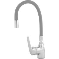 Смеситель для кухни Melodia della vita Ostessa MDV40615Gray Хром Серый — фото 1, Смесители для кухни