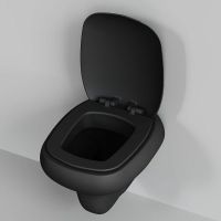 Товар: Унитаз Ambassador Diamond 123T20201R подвесной Черный матовый без сиденья - фото 4 Унитаз Ambassador Diamond 123T20201R подвесной Черный матовый без сиденья — фото 4, Подвесные унитазы