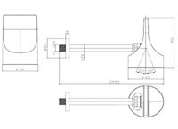 Товар: Верхний душ Bossini Apice HH1000.073 Черный матовый - фото 2 Верхний душ Bossini Apice HH1000.073 Черный матовый — фото 2, Верхние души