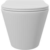 Унитаз Aqueduto Cone CON0120 подвесной Белый матовый с сиденьем Микролифт — фото 8, Унитазы