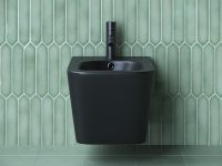 Биде Ceramicanova Metric CN3008MB подвесное Черное матовое — фото 2, Биде