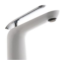 Смеситель для раковины Lemark Melange LM4909CW Белый Хром — фото 4, Смесители для раковины