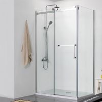 Душевой уголок Azario Vancouver 120х90 AZ-NKF1131-L 900 профиль Серебро стекло прозрачное — фото 1, Прямоугольные душевые уголки