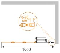 Шторка на ванну CEZARES PRATICO-V-4-100/140-P-Cr-R — фото 2, Складные шторки для ванной