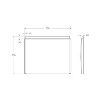 Боковая панель для акриловой ванны с крепежом CEZARES арт-EMP-F-75-SP-W37 — фото 2, Экраны для ванн