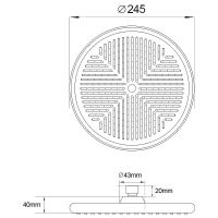 Верхний душ Melodia della vita MKP27006C Хром — фото 5, Верхние души