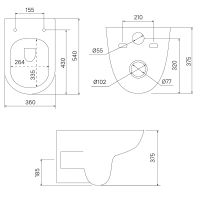 Товар: Унитаз Iddis Zodiac ZDCRDSEi25 подвесной с сиденьем Микролифт - фото 4 Унитаз Iddis Zodiac ZDCRDSEi25 подвесной с сиденьем Микролифт — фото 4, Подвесные унитазы