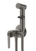 Смеситель "Bangkok Gun metal" скрытого монтажа с гиг. душем, арт. SMHBGGM — фото 1, Для душа и ванны