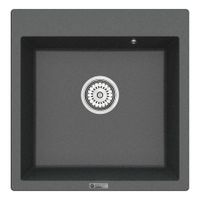 Мойка кухонная Point Арбель 51 PN3001GR, графит — фото 1, Кухонные мойки