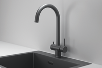 Granula-7104, ГРАФИТ МАТОВЫЙ, СМЕСИТЕЛЬ КУХОННЫЙ — фото 1, Смесители для кухни