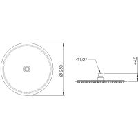Верхний душ Remer 357UFM25X Хром — фото 2, Верхние души