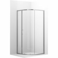 Душевой уголок Ambassador Kingston 100х100 14011113 профиль Хром стекло прозрачное — фото 1, Душевые уголки четверть круга