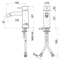 Товар: Смеситель для биде Cisal Xion XI000564D1 Нержавеющая сталь - фото 2 Смеситель для биде Cisal Xion XI000564D1 Нержавеющая сталь — фото 2, Смесители для биде