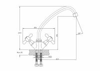 Товар: Смеситель для кухни Haiba HB4125 Хром - фото 2 Смеситель для кухни Haiba HB4125 Хром — фото 2, Смесители для кухни