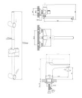 Товар: Набор смесителей Belgrade SET BD 3 в 1 long, арт. BD3IN1long - фото 2 Набор смесителей Belgrade SET BD 3 в 1 long, арт. BD3IN1long — фото 2, Для душа и ванны