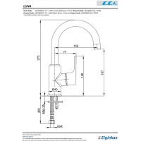 Смеситель для раковины E.C.A. Luna Хром арт-102108953EX — фото 2, Смесители для раковины