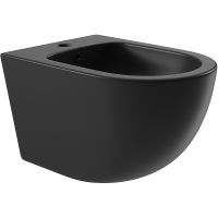 Биде Aqueduto Ovo OVO0340 подвесное Черное матовое — фото 1, Биде