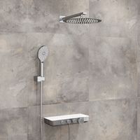 A8599.090.116.010.127.011 Thermo Встраиваемый комплект для душа с верхней душевой насадкой и лейкой — фото 1, Встраиваемые душевые комплекты