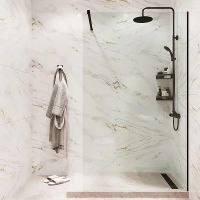 Душевая перегородка Reflection Walk in 90 RX20090CBL-14 профиль Черный матовый стекло прозрачное — фото 8, Душевые перегородки