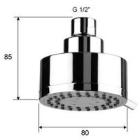 Верхний душ Remer 358MOx Хром — фото 2, Верхние души