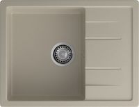 GRANFEST Мойка QUADRO 650L 1-чаша+крыло 650*500мм топаз арт.GF- — фото 2, Кухонные мойки