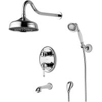 Душевая система Lemark Villa LM4822C Хром — фото 1, Встраиваемые душевые комплекты