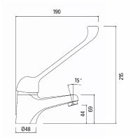 Смеситель для раковины Creavit Home HM1105 Хром — фото 2, Смесители для раковины