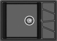 Товар: GRANFEST Мойка VERTEX 680L 1-чаша+крыло 680*500мм черный арт.GF- - фото 2 GRANFEST Мойка VERTEX 680L 1-чаша+крыло 680*500мм черный арт.GF- — фото 2, Кухонные мойки