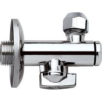 Запорный вентиль Remer 1231210 Хром — фото 1, Комплектующие для туалета