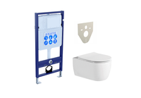 Комплект AQUATEK ЕВРОПА  (рама AQUATEK Standard INS-0000012+звукоизоляционная прокладка+унитаз ЕВРОП — фото 1, Комплекты унитаз + инсталляция