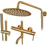 Товар: Душевая система Raiber Graceful RPG-006 Золото матовое - фото 8 Душевая система Raiber Graceful RPG-006 Золото матовое — фото 8, Душевые системы