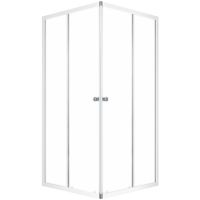 Душевой уголок Melodia della vita Cube 90x90 MCNCB9090MWt профиль Белый стекло матовое — фото 1, Квадратные душевые уголки