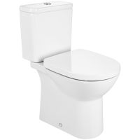 Унитаз компакт Roca Debba Round Rimless 34299P00Y без бачка и сиденья — фото 1, Унитазы