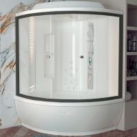 Душевой бокс Radomir Калифорния 155x155 1-04-6-0-0-0760 без гидромассажа — фото 1, Душевые боксы