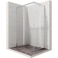 Душевой уголок Ambassador Kingston 120x90 14011122 профиль Хром стекло прозрачное — фото 1, Душевые уголки