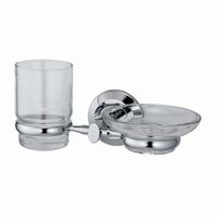 Аксесс Rhein K- Держатель стакана и мыльницы, (блистер), хром, WasserKRAFT арт-6226O — фото 1, Прочие аксессуары и комплектующие