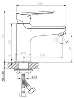 Смеситель "Lagos Black" д/рак, арт. LG26B — фото 2, Для душа и ванны