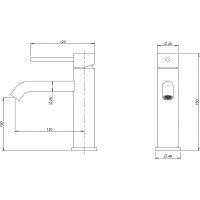 Смеситель для раковины Milacio Ultra MCU.550.SS Сатин — фото 2, Смесители для раковины