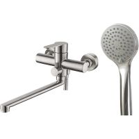 Смеситель для ванны ESKO Orlando OL 31 универсальный Никель — фото 1, Для душа и ванны