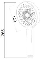 Ручной душ ESKO SSP120 Хром — фото 3, Лейки для душа