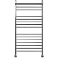 Водяной полотенцесушитель Point Аврора Премиум PN10150SP П17 500x1000 с полкой Хром — фото 1, Водяные полотенцесушители