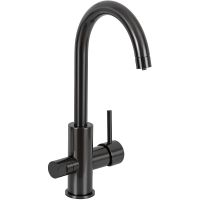 Смеситель для кухни Remer Minimal N792DWCFP Черный брашированный хром — фото 1, Смесители для кухни