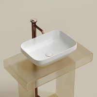 Раковина-чаша Ceramicanova Element 50 CN6055 Белая глянцевая — фото 24, Раковины накладные