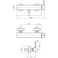 Товар: Смеситель для душа AQUAme Siena AQM6213BG Шлифованное золото - фото 2 Смеситель для душа AQUAme Siena AQM6213BG Шлифованное золото — фото 2, Для душа и ванны