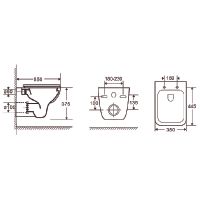 Товар: Унитаз Azario Pavia AZ-2005 подвесной Белый с сиденьем Микролифт - фото 9 Унитаз Azario Pavia AZ-2005 подвесной Белый с сиденьем Микролифт — фото 9, Подвесные унитазы