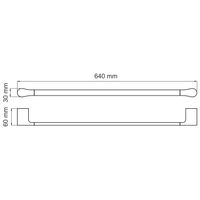 Товар: Elbe K-7230 Держатель полотенец одинарный - фото 4 Elbe K-7230 Держатель полотенец одинарный — фото 4, Полотенцедержатели