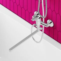 Смеситель для ванны Dorff Stark D1109500 универсальный Хром — фото 10, Смеситель для ванны