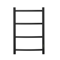 Полотенцесушитель электрический Point Афина PN04846B П4 400x600 диммер справа, черный — фото 1, Электрические полотенцесушители